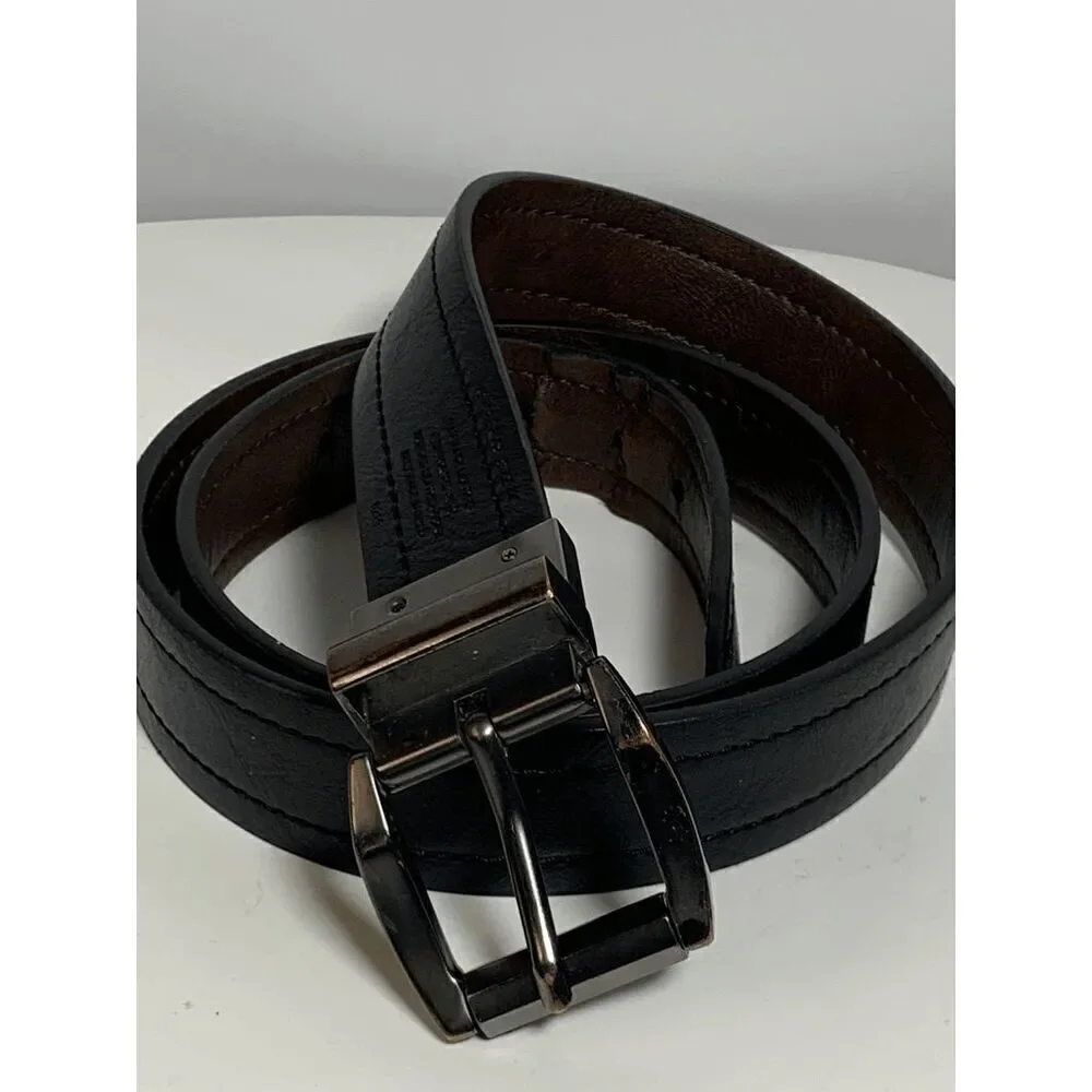 Bonded Reversible Brown/Black Leather Belt